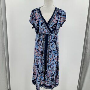 INC International Concepts Navy multicolored Faux Wrap Rhinestones size P/M